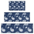 thumbnail image 1 of Blue Pioneer Flower and Paisley Pattern Kitchen Rugs Sets Of 3,Kitchen Runner Rugs Non Skid Washable,Decorative Kitchen Floor Mats for Kitchen,Sink,Laundry,17"x30"+ 17"x47" + 17"x59", 1 of 6