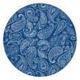 thumbnail image 1 of Blue Pioneer Flower and Paisley Pattern Round Fitted Tablecloth with Elastic Edge,Dining Table Cover Waterproof,Outdoor Round Tablecloth for Camping,Dining,Indoor and Outdoor, 1 of 7