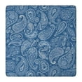 thumbnail image 1 of Blue Pioneer Flower and Paisley Pattern Square Fitted Tablecloth with Elastic Edge,Square Table Cover,Washable Elastic Table Cover for Home Kitchen Party Decor 36"x36", 1 of 6
