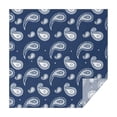 thumbnail image 1 of Blue Pioneer Flower and Paisley Pattern Square Tablecloth,Waterproof Square Table Cover,Wipeable Spillproof Washable Table Cover for Home Kitchen Party Decor 60"x60"(152x152cm), 1 of 6