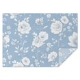 thumbnail image 1 of Blue Pioneer Flower Rectangle Tablecloth 60"x84",Waterproof Polyester Rectangle Table Cloth, Wipeable Spillproof Polyester Tablecloth for Dining, Camping, Indoor and Outdoor, 1 of 5