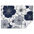 thumbnail image 1 of Blue Pioneer Flower Rectangle Tablecloth 60"x84",Waterproof Polyester Rectangle Table Cloth, Wipeable Spillproof Polyester Tablecloth for Dining, Camping, Indoor and Outdoor, 1 of 5