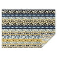 thumbnail image 1 of Blue Pioneer Flower Striped Pattern Rectangle Tablecloth 60"x84",Waterproof Polyester Rectangle Table Cloth, Wipeable Spillproof Polyester Tablecloth for Dining, Camping, Indoor and Outdoor, 1 of 5