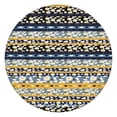 thumbnail image 1 of Blue Pioneer Flower Striped Pattern Round Fitted Tablecloth with Elastic Edge,Dining Table Cover Waterproof,Outdoor Round Tablecloth for Camping,Dining,Indoor and Outdoor, 1 of 7