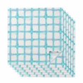 thumbnail image 1 of Blue Plaid Cloth Napkins, Farmhouse Buffalo Check Stripes Modern Geometric Washable and Reusable Dinner Napkins Set of 6, Table Napkin for Kitchen Party Birthday Wedding Hotel Housewarming 20"x20", 1 of 9