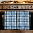 thumbnail image 1 of Blue Plaid Kitchen Towels Set of 4, Modern Simple Watercolor Buffalo Lattice Absorbent Dish Towels for Kitchen, Microfiber Hand Towel, Quick Drying Tea Towel for Cleaning Decorative Dishcloths, 1 of 7