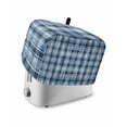 thumbnail image 1 of Blue Plaid Small Toaster Cover 2 Slice, Kitchen Appliance Covers, Modern Simple Watercolor Buffalo Lattice Toaster Oven Cover with Loop, Bread Machine Cover Polyester Dust Cover Protection, 1 of 4