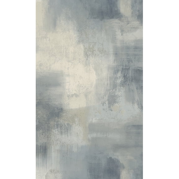 Blue Plain Concrete Textured Wallpaper R8395