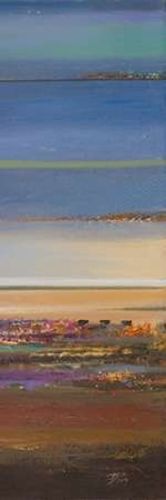 Blue Planet I Canvas Art - Patricia Pinto (12 x 36)