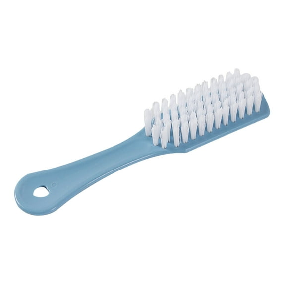 Blue Plastic Cleaning Brush With Long Handle, Kitchen Scrubber For Pots ...