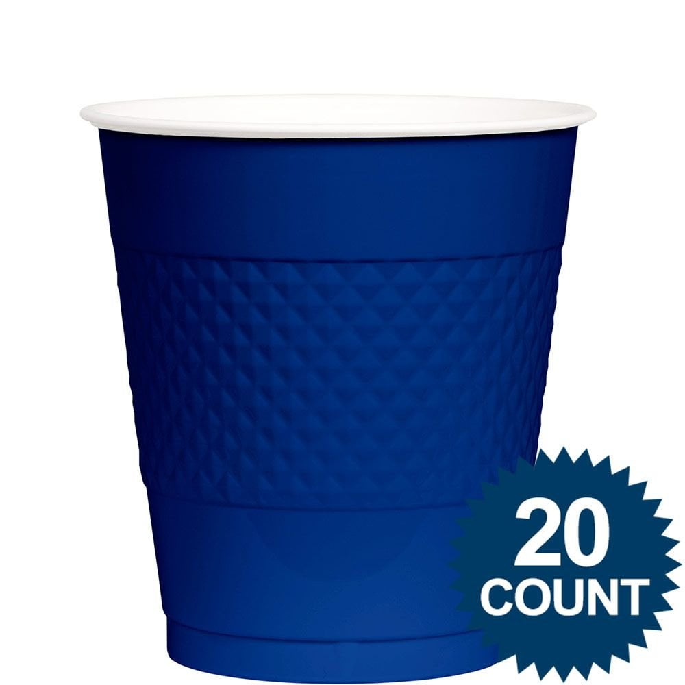 Blue Plastic Cups 12oz. (20 Count)