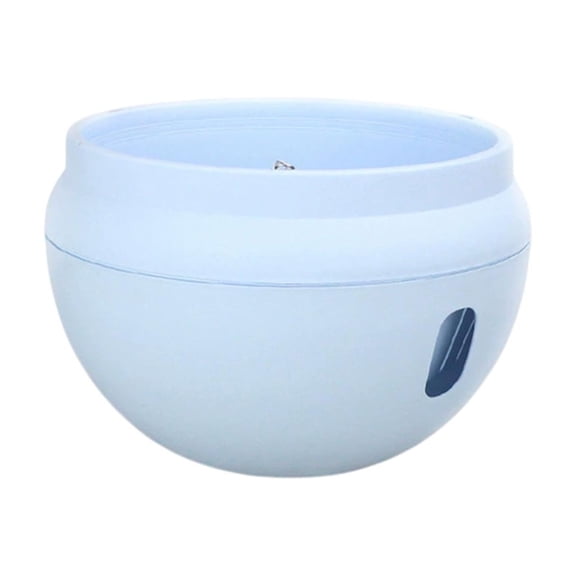 Blue Plastic Hanging Flower Pot, Garden Hanging Basket For Succulents, Ivy, Artificial Plants, Indoor And Outdoor Decor, Durable Plastic Material, 7.09X5.31In 0.51Lb