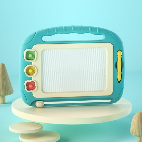 Blue Plastic Magnetic Drawing Board For Toddlers Erasable Doodle Board 11 8 X 9 3 Inch Color Graffiti Tablet With Pen Blue Color