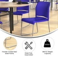 thumbnail image 1 of Blue Plastic Sled Stack Chair, 1 of 4