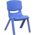 thumbnail image 1 of Blue Plastic Stackable School Chair with 10.5" Seat Height, 1 of 6