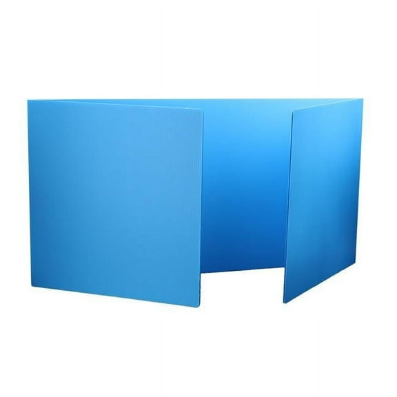 Blue Plastic Study Carrel Pack of 24