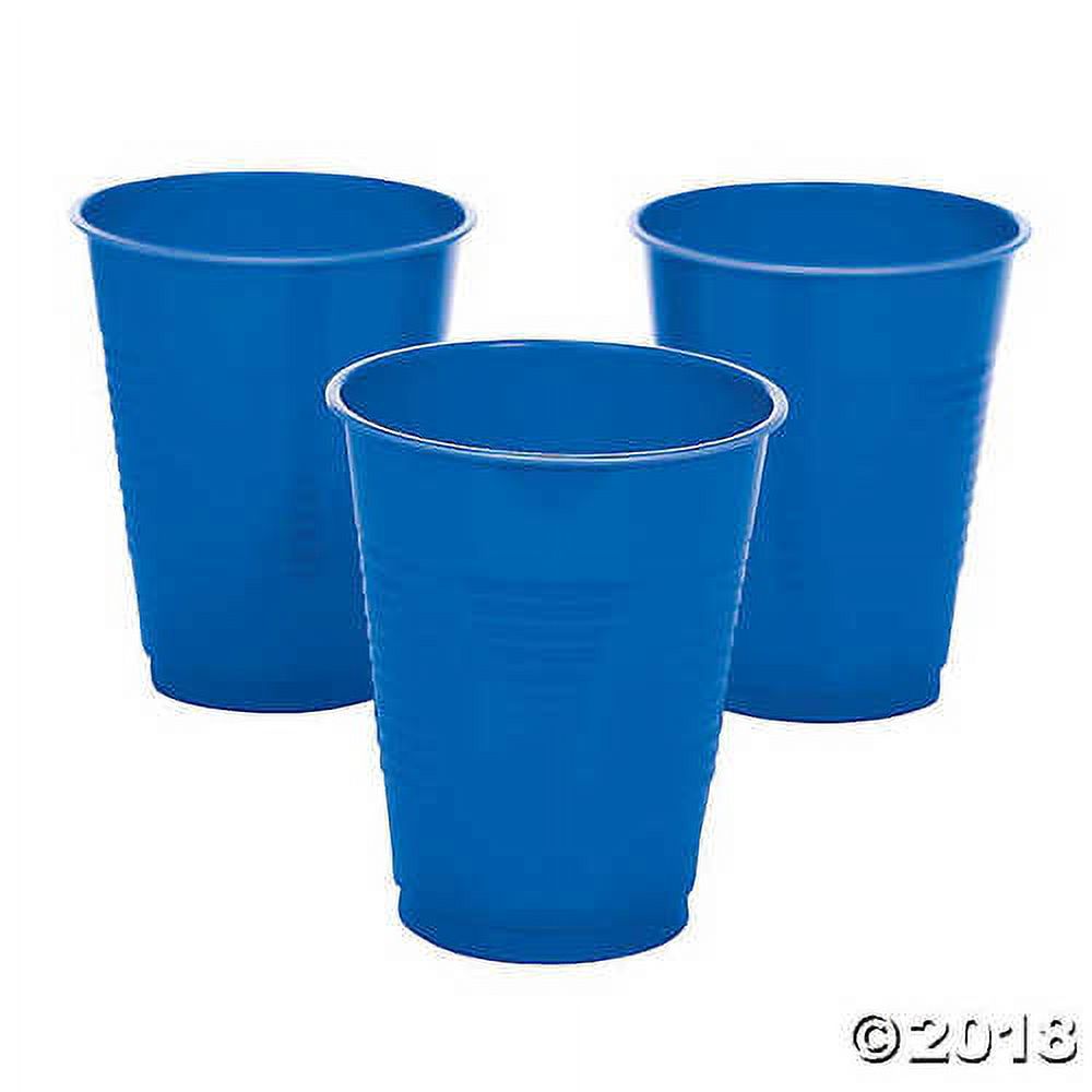 Blue Plastic Tumblers