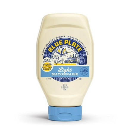 Blue Plate Light Mayonnaise, 18 fl oz Squeeze Bottle
