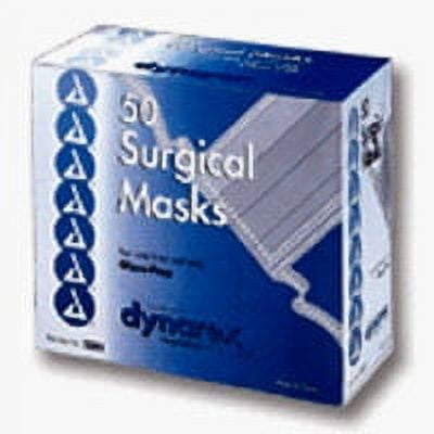 Blue Pleated Surgical Face Mask Tie On Glass Free Filter - 50 Each