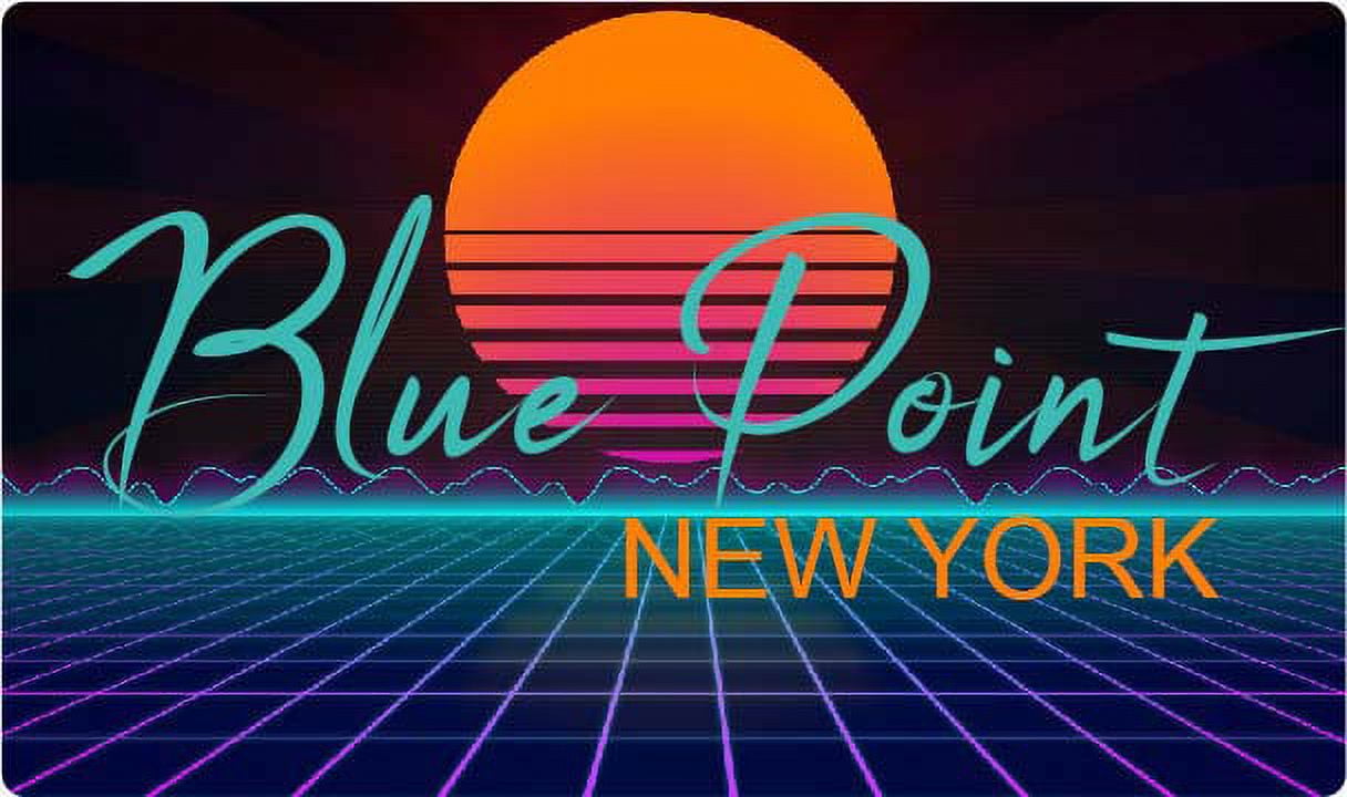 Blue Point New York 4 X 2.25Inch Fridge Retro Neon Design