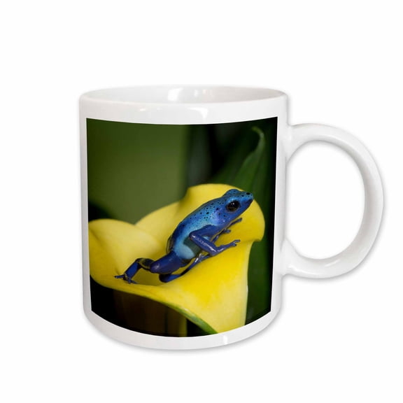 3drose, Blue Poison Dart Frog, Blue Poison Arrow Frog, Dendrobates Tinctorius., 15oz Mug