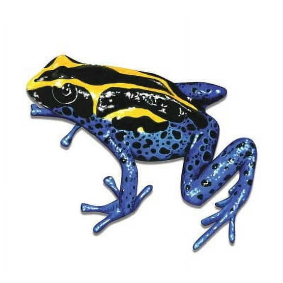 Blue Poison Dart Frog Coloful Beautiful Dangerous - 3" Vinyl Sticker - For Car Laptop I-Pad Phone Helmet Hard Hat - Waterproof Decal