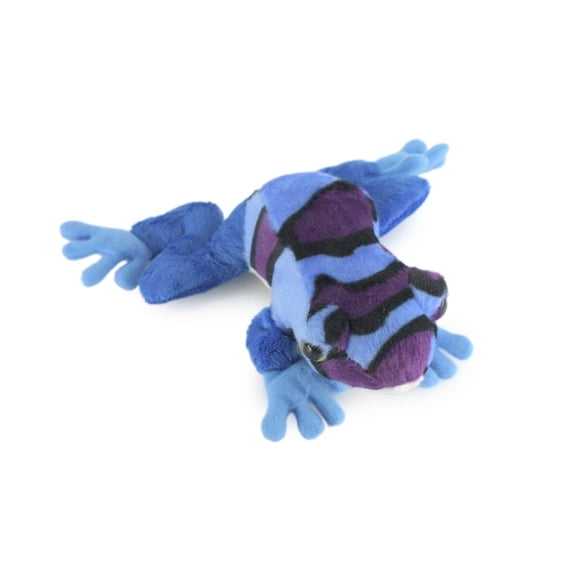 Blue Poison Dart Frog Plush, Stuffed Animal, Educational, Toy, Kids, Realistic Figure, Lifelike Model, Gift, 7" FT17 B149