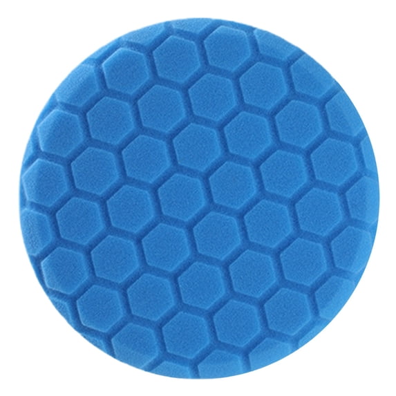 Blue Polish Pad, Buffing Polishing Pads, 1Pc 6 Inch Face for 5 Inch Backing Plate Compound Buffing Sponge Pads for Car Buffer Polisher Compounding, Polishing and Waxing