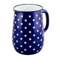 thumbnail image 1 of Blue Polka Dot 5-Pint Vintage Style Steel Enamelware Pitcher - Great for Home/Outdoor Use, 2.5L, 1 of 6