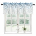 thumbnail image 1 of Blue Polka Dot Kitchen Valances for Windows 42x12 Inch Kitchen Curtains Valances Rod Pocket Abstract Modern Art Dots Watercolor Bathroom Window Valances for Window Treatment Decor, 1 of 6