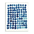 thumbnail image 1 of Stupell Industries Blue Polka Dot Pattern Circle Shape Grid Watercolor, 10 x 15, Design by Sue Schlabach, 1 of 5