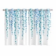 thumbnail image 1 of Blue Polka Dots Kitchen Curtains Window Panels, Watercolor Abstract Art Retro Insulated Window Treatment Curtain, Grommet Curtains for Bedroom/Living Room/Bathroom, 2 Piece 52"Wx72"L, 1 of 8