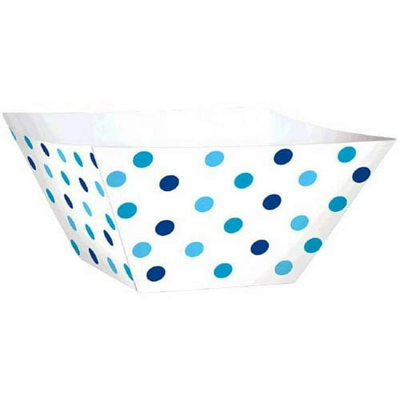 Blue Polka Dots Mini Square Bowls (24ct)