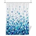 thumbnail image 1 of Blue Polka Dots Shower Curtain, Watercolor Abstract Art Gradients Waterproof Shower Curtain Set with 12 Hooks Lightweight Bath Curtains Fabric Bathroom Decor 72x78 Inches, 1 of 9