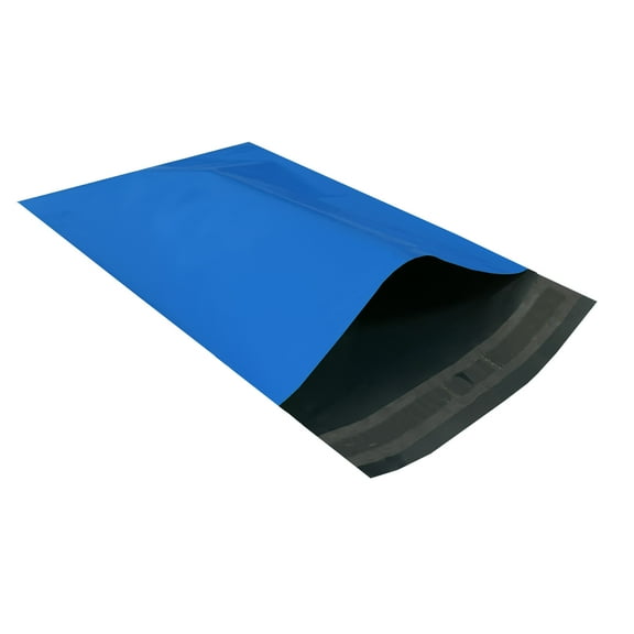 Blue Poly Mailer Envelopes 10" x 13" Pack of 100 for Shipping Non-Fragile Items