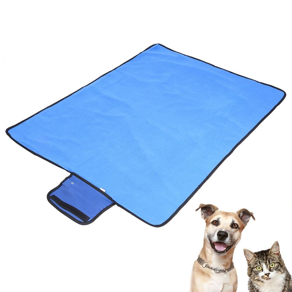 Blue Polyester Collapsible Folding Outdoor Pet Mat Waterproof Cushion