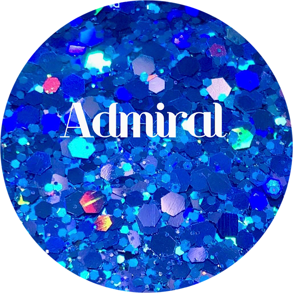 Blue Polyester Glitter Set | Craft Glitter | Glitter for Arts & Crafts | Tumblers | Cosmetics | Nails | Epoxy Resin Art | Slime | DIY | Body Glitter | 1 oz Bag