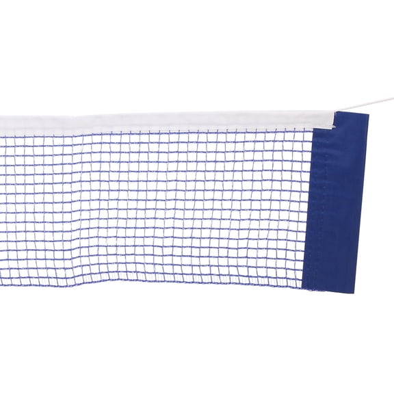 Blue Polyester Table Tennis Net with 2 Metal Brackets, Portable Replacement Set, 9.06x6.69x0.79 Inch metal Bracket Sports Replacement Accessories