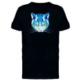 thumbnail image 1 of Blue Polygonal Cat Tee Men's -Image by Shutterstock, 1 of 1