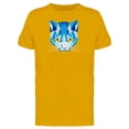 thumbnail image 1 of Blue Polygonal Cat Tee Men's -Image by Shutterstock, 1 of 2
