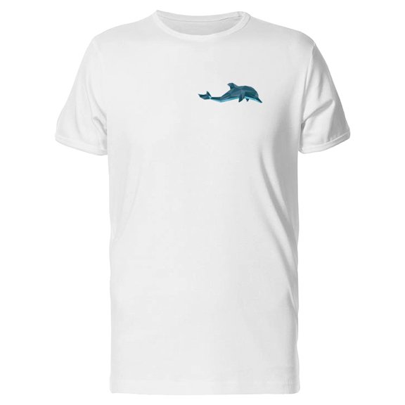 Blue Polygonal Dolphin Tee Men's -Image by Shutterstock