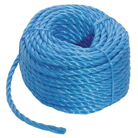 Blue Polypropylene Rope Coil 6mm Dia x 20M Nylon Rope tarpaulin Multifunctional