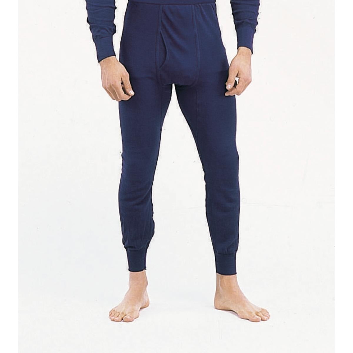 Blue Polypropylene Thermal Long Underwear Pants/Bottoms