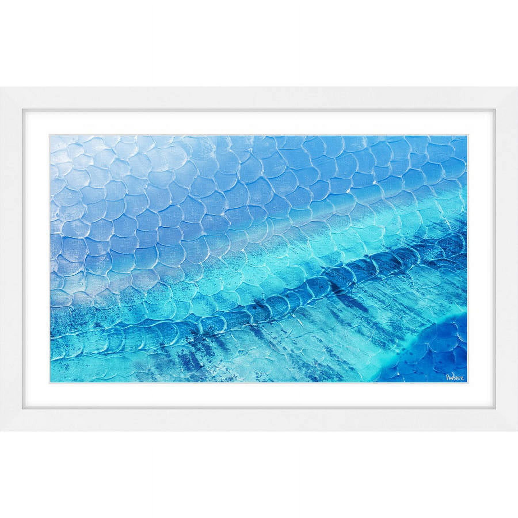 "Blue Pools" Framed Painting Print