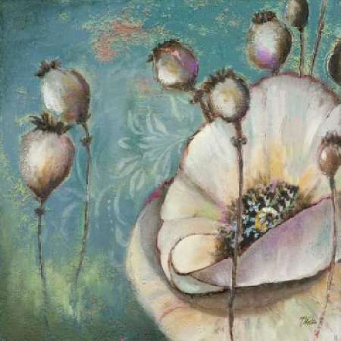 Blue Poppies I Canvas Art - Patricia Pinto (24 x 24)