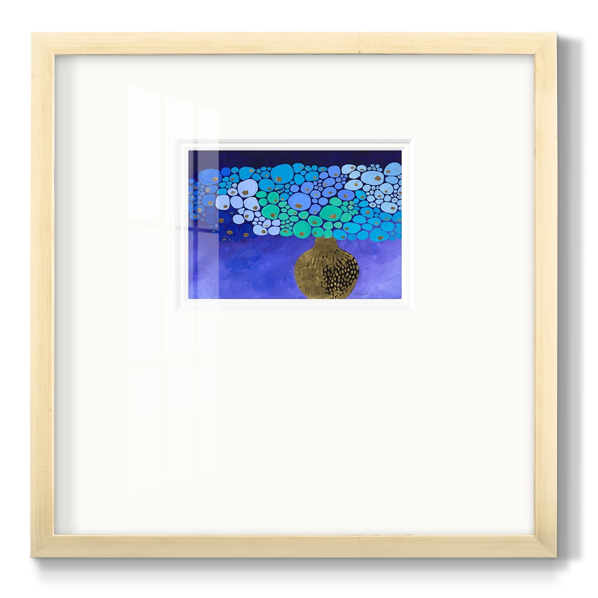Blue Poppies II-Premium Framed Print