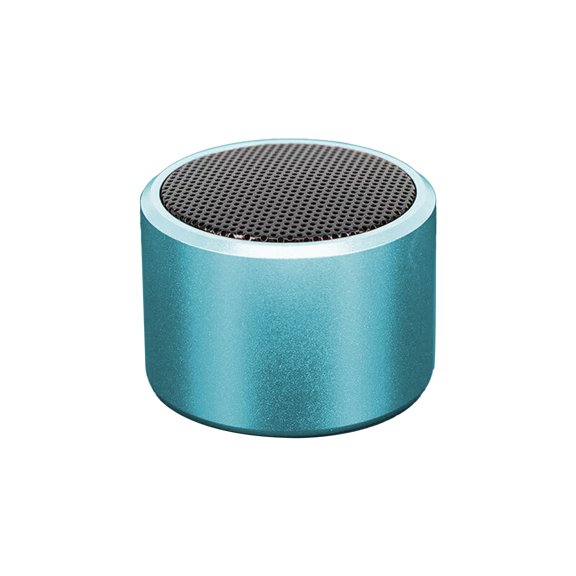 Blue Portable Bluetooth Speaker Wireless 5.0 With Magnetic Knob Dual Pring Waterproof Built In Mic 300Mah Battery for Outdoor Camping