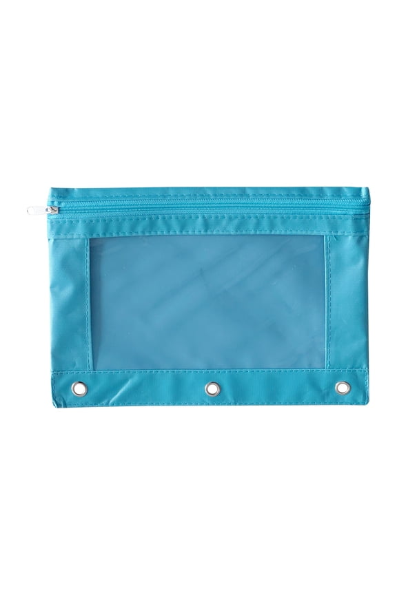 Blue Portable Zippered Organizer Bag For Office Supplies Art Tools Craft Materials Storage