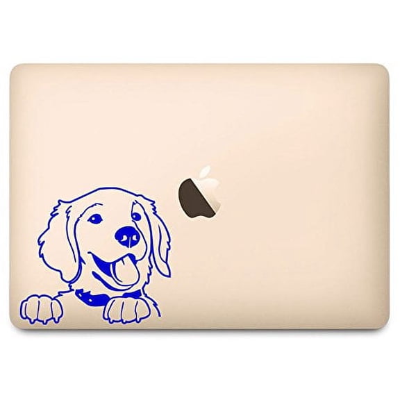 Blue Prince the Golden Retriever Decal for 12" Macbook