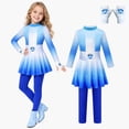 thumbnail image 1 of Blue Princess Dress Halloween Costumes, Rise of Red Cosplay Costume with Gloves, Movie Character for Halloween Cosplay Party Masquerade, 150, 1 of 8